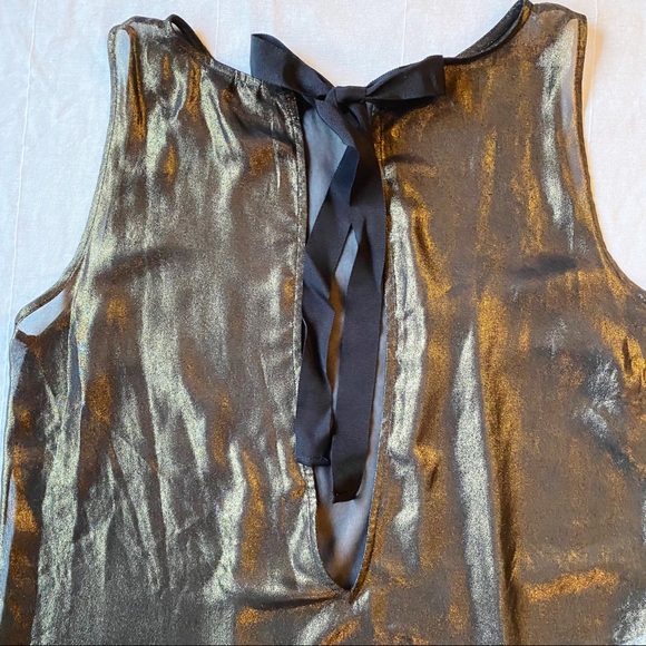 Sheer Gold Mango Top - Picture 6 of 10